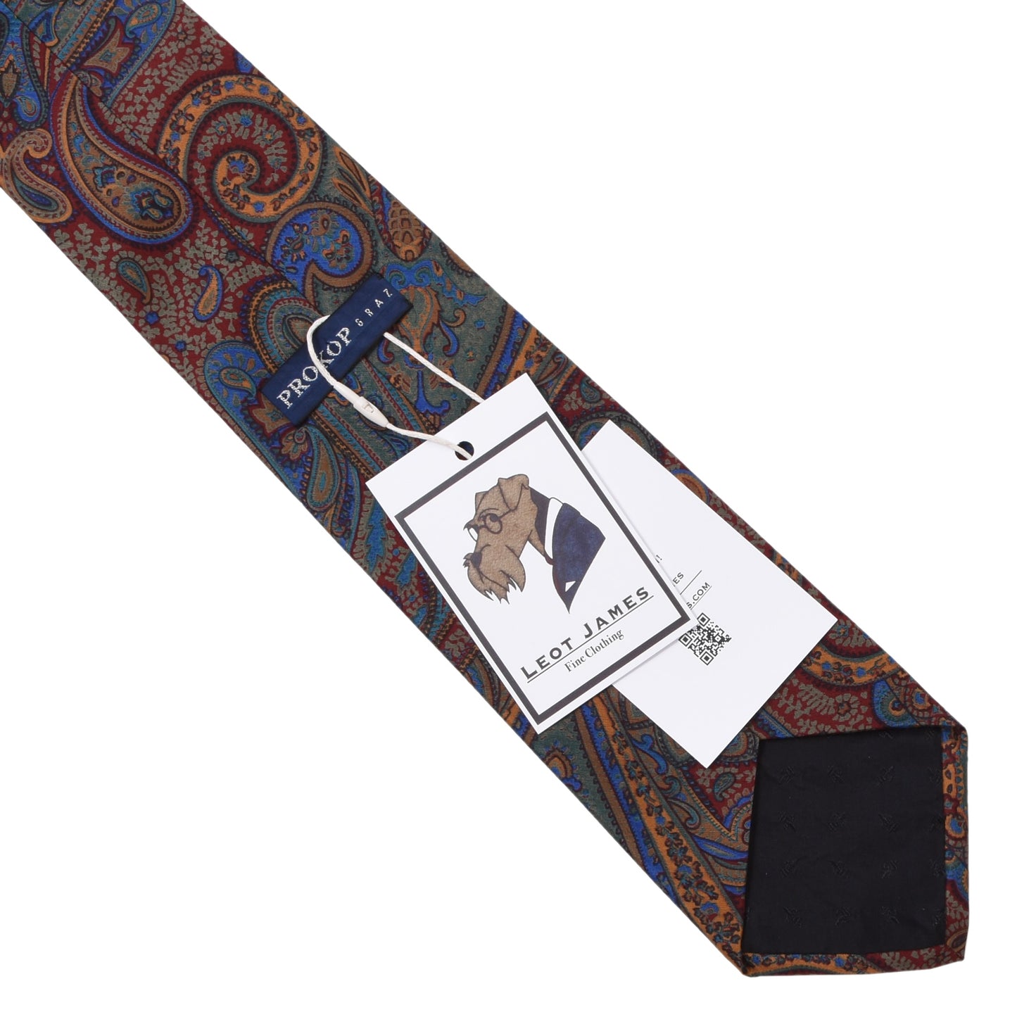 Prokop Silk Tie ca. 135.5cm - Paisley