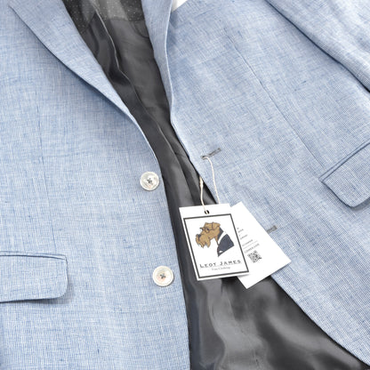 Hugo Boss 100% Linen Jacket Size 48 - Blue