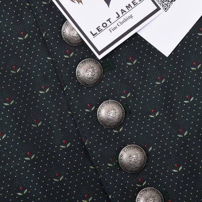 Lodenfrey Silk Blend Vest/Trachtengilet Size 60 ca. 63cm - Green