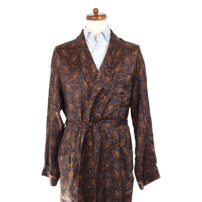 The Albany Gown Vintage Dressing Gown/Robe Size US/UK 42 - Paisley
