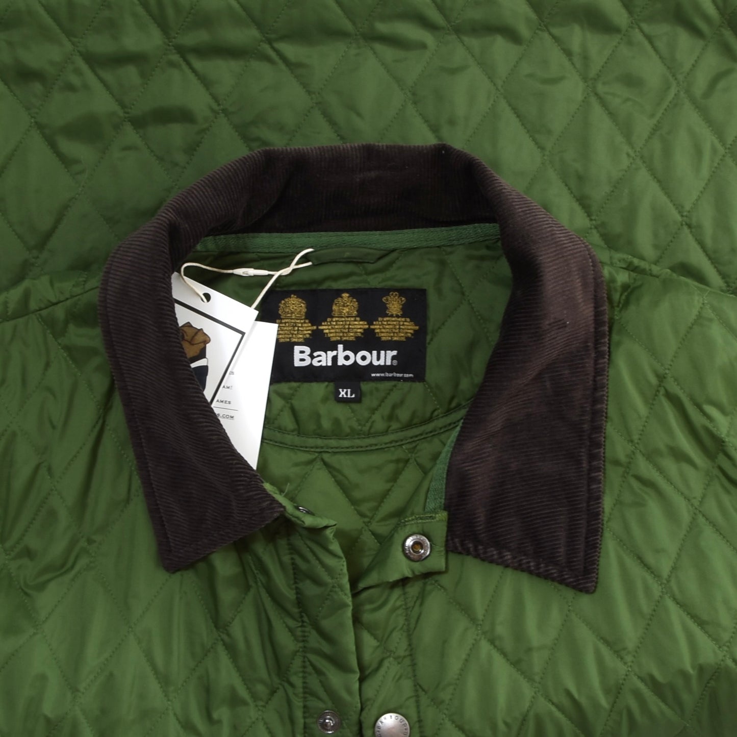 Barbour Leichte Liddesdale Steppjacke Größe XL - Grün