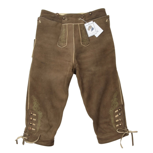 Zant Deerskin Lederhosen ca. 42.5cm - Brown