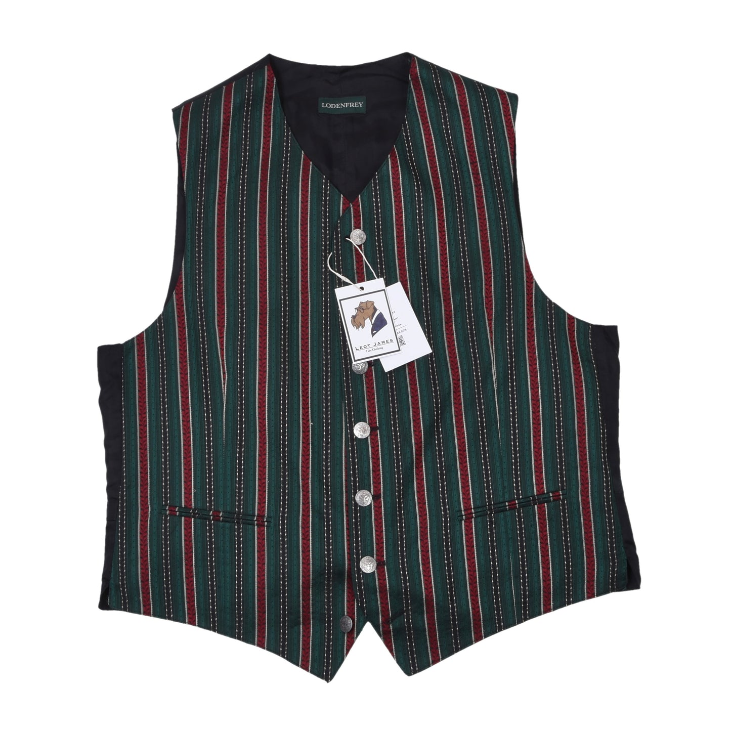 Lodenfrey Vest/Trachtengilet Size 56 ca. 58cm - Stripes
