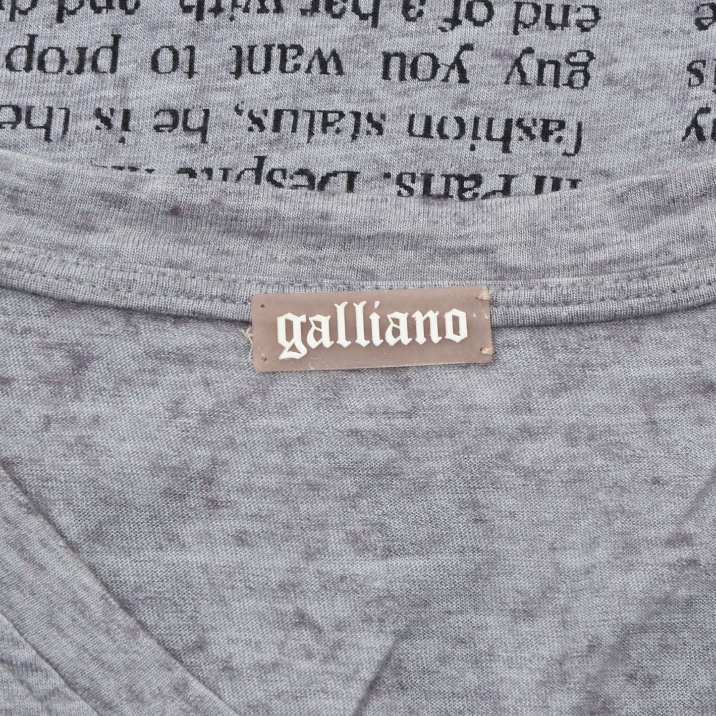 John Galliano Long Sleeved Shirt Size XL - Grey