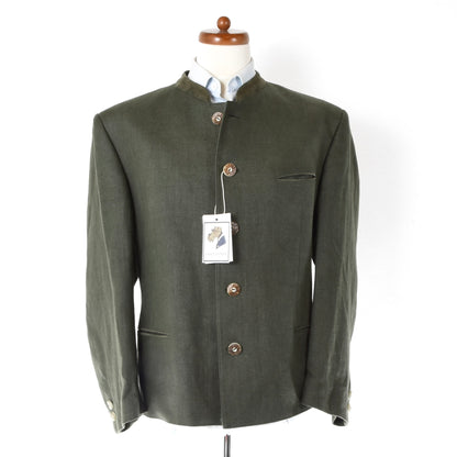 Allwerk 100% Linen Janker/Jacket Size 25 ca. 60cm - Green