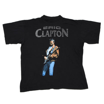 Eric Clapton 2001 European Tour T-Shirt Size XL - Black