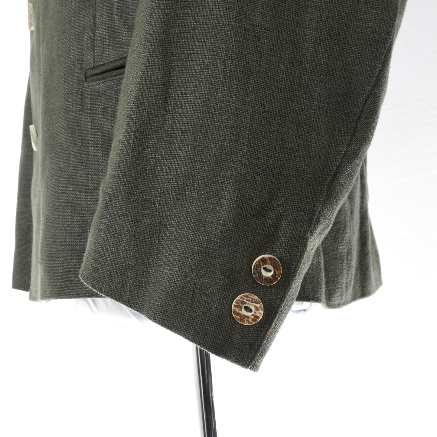 Allwerk 100% Linen Janker/Jacket Size 25 ca. 60cm - Green