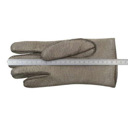 Lined Peccary Gloves ca. 9.7cm Wide - Grey