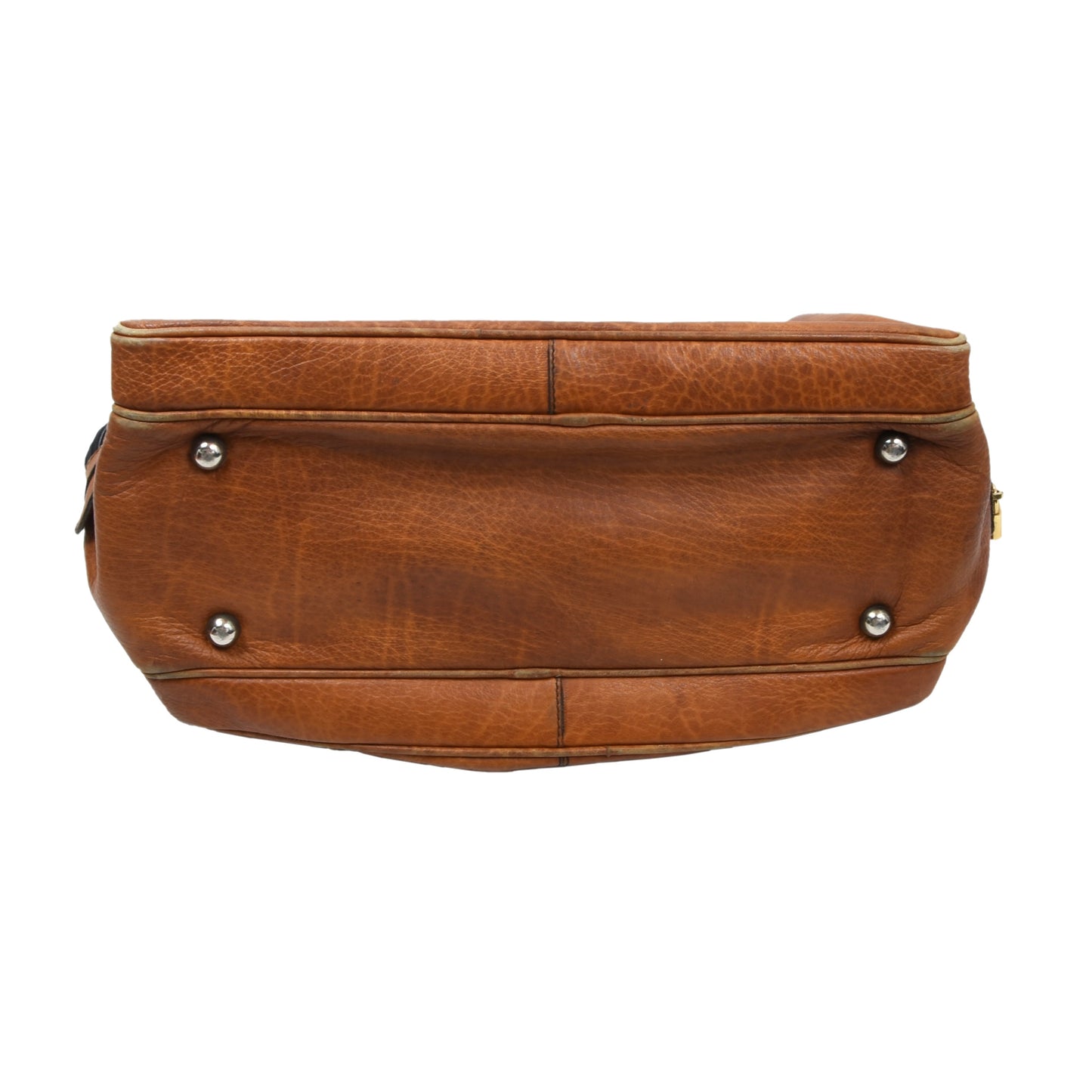 Goldpfeil Caracciola Leather Weekender/Duffle Bag - Tan/Brown