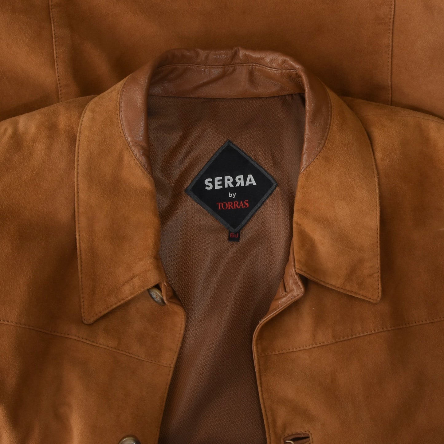 Serra by Torras Suede Sheepskin Jacket Size 60 - Brown