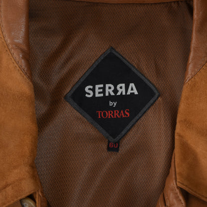 Serra by Torras Suede Sheepskin Jacket Size 60 - Brown