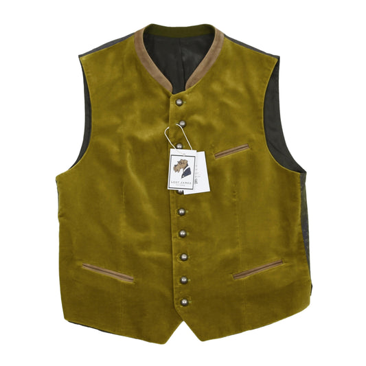 Manufaktur Grasegger Samtgilet / Trachtengilet Größe 50 - Limettengrün