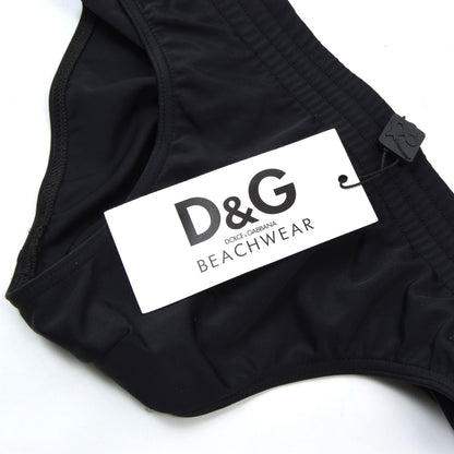 NWT Dolce & Gabbana Beachwear Swim Briefs Size S - Black