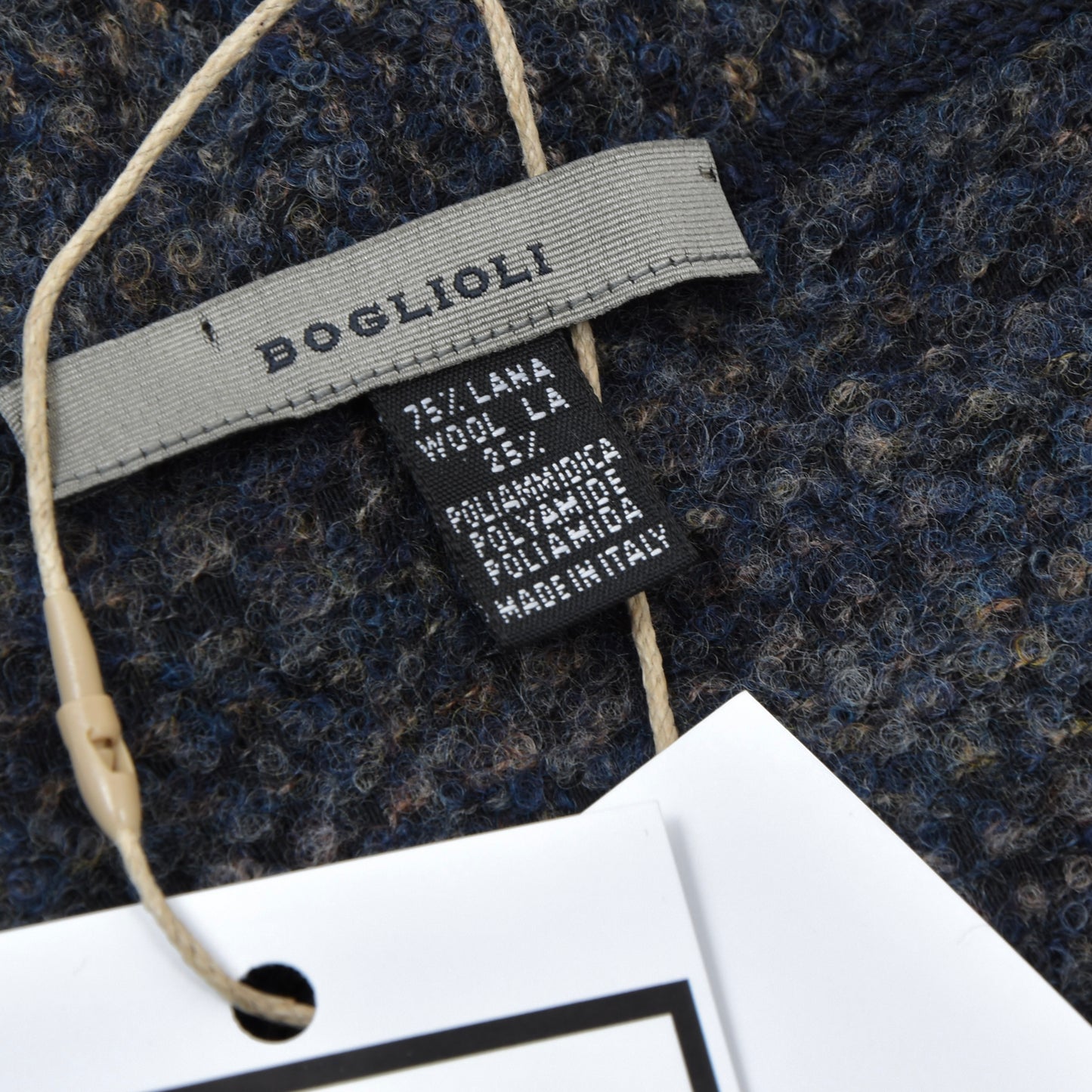 Boglioli Wool Blend Scarf Length 179cm