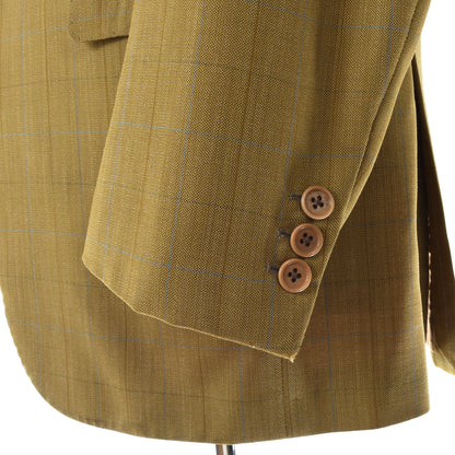 Knize Wien Wool Jacket Size 38L - Windowpane