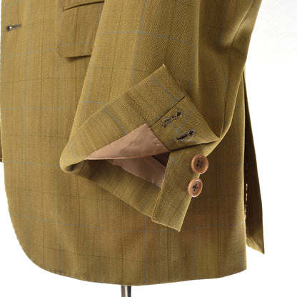 Knize Wien Wool Jacket Size 38L - Windowpane