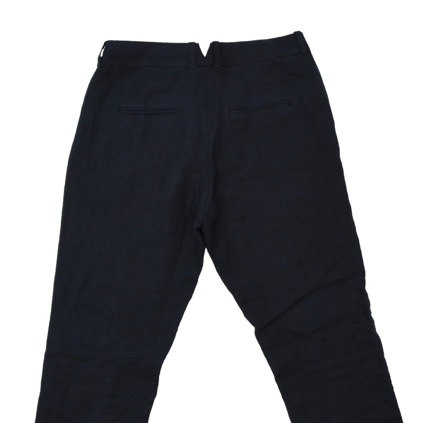 Hannes Roether 100% Linen Pants Size S - Navy Blue