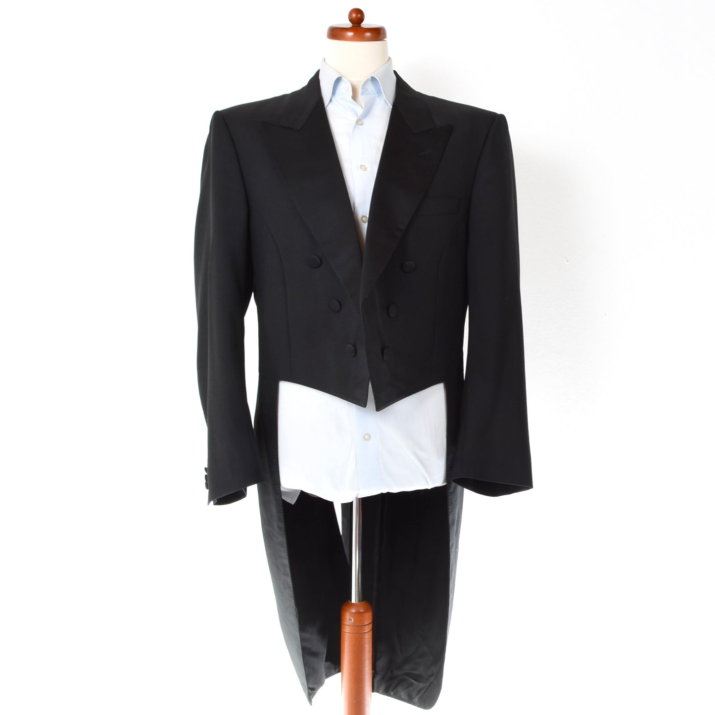 Canali Tails/Frack/White Tie Woll-Mohair Jacket + Pants Size 56 - Black