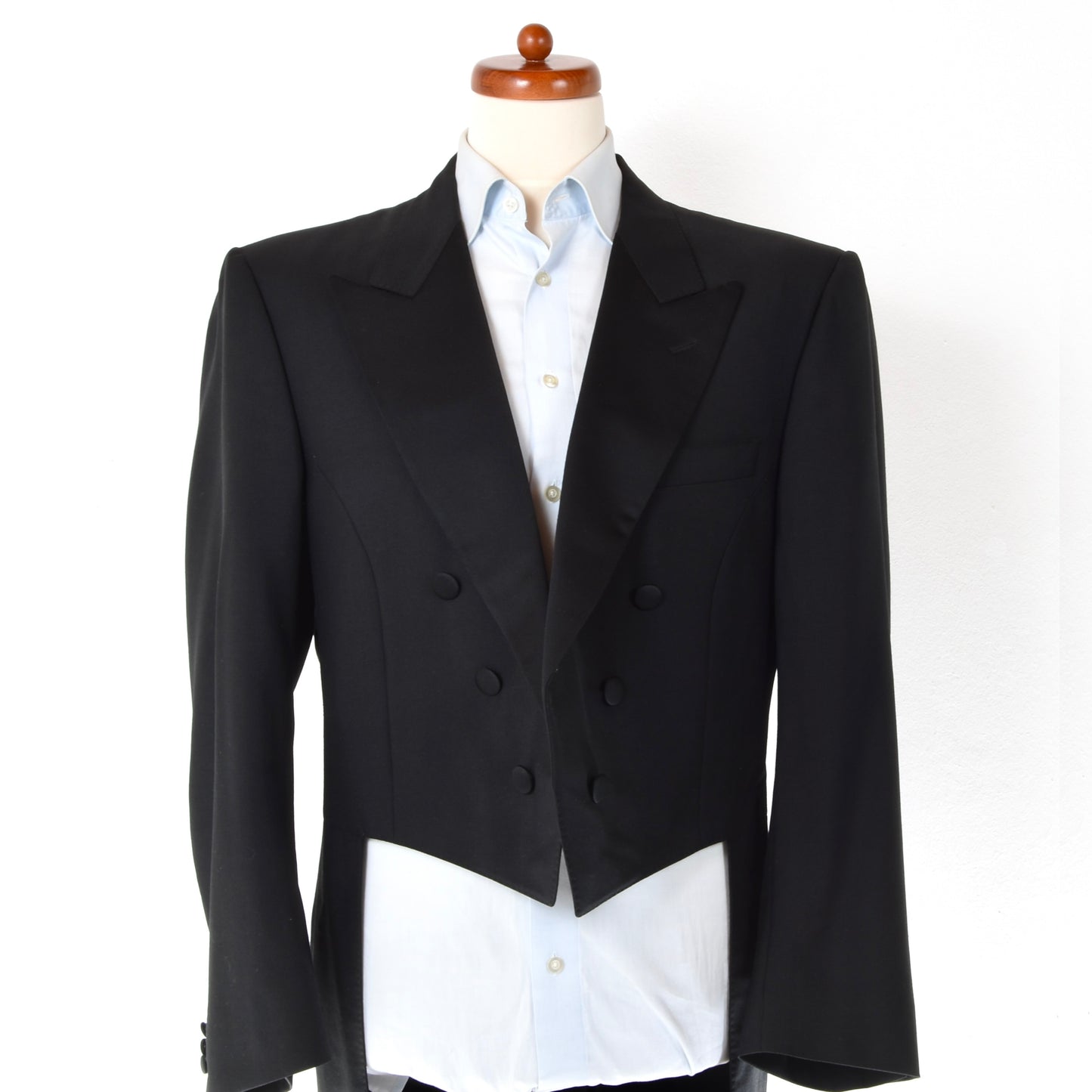 Canali Tails/Frack/White Tie Woll-Mohair Jacket + Pants Size 56 - Black