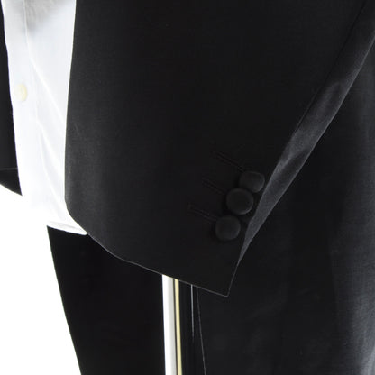 Canali Tails/Frack/White Tie Woll-Mohair Jacket + Pants Size 56 - Black