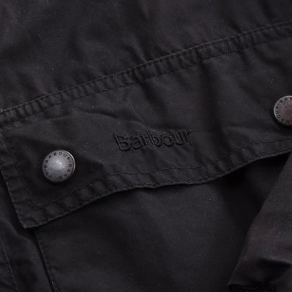 Barbour Harrington Waxed Jacket Size S Chest ca. 52cm - Black