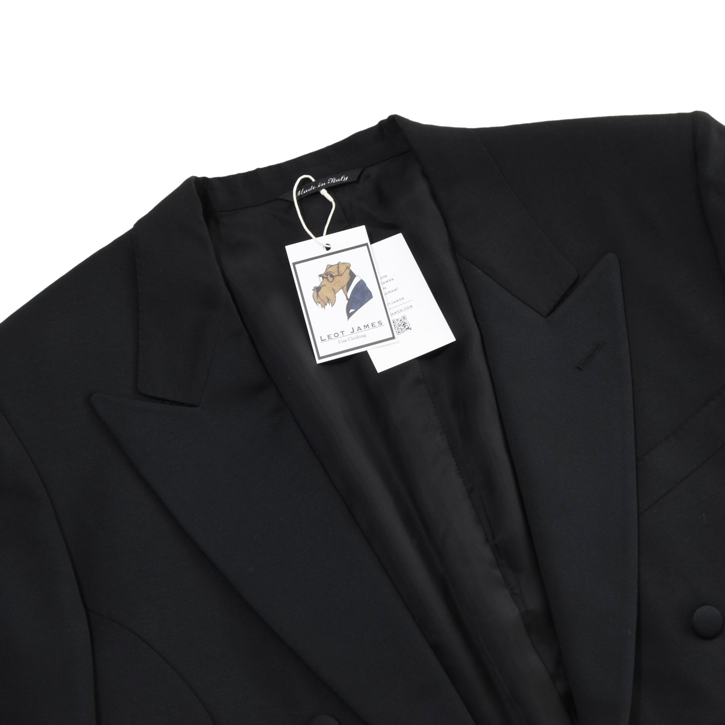 Canali Tails/Frack/White Tie Woll-Mohair Jacket + Pants Size 56 - Black