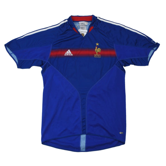 Adidas France 2004-2006 Home Jersey #10 Zidane Size M - Blue