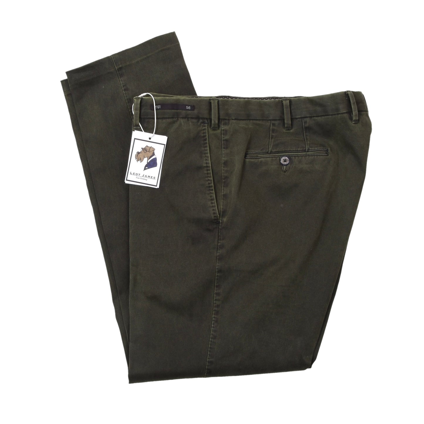 PT01 Cotton Pants Size 56 Slim Fit ca. 48.5cm - Green