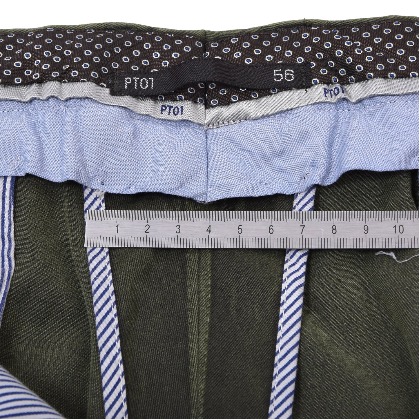 PT01 Cotton Pants Size 56 Slim Fit ca. 48.5cm - Green