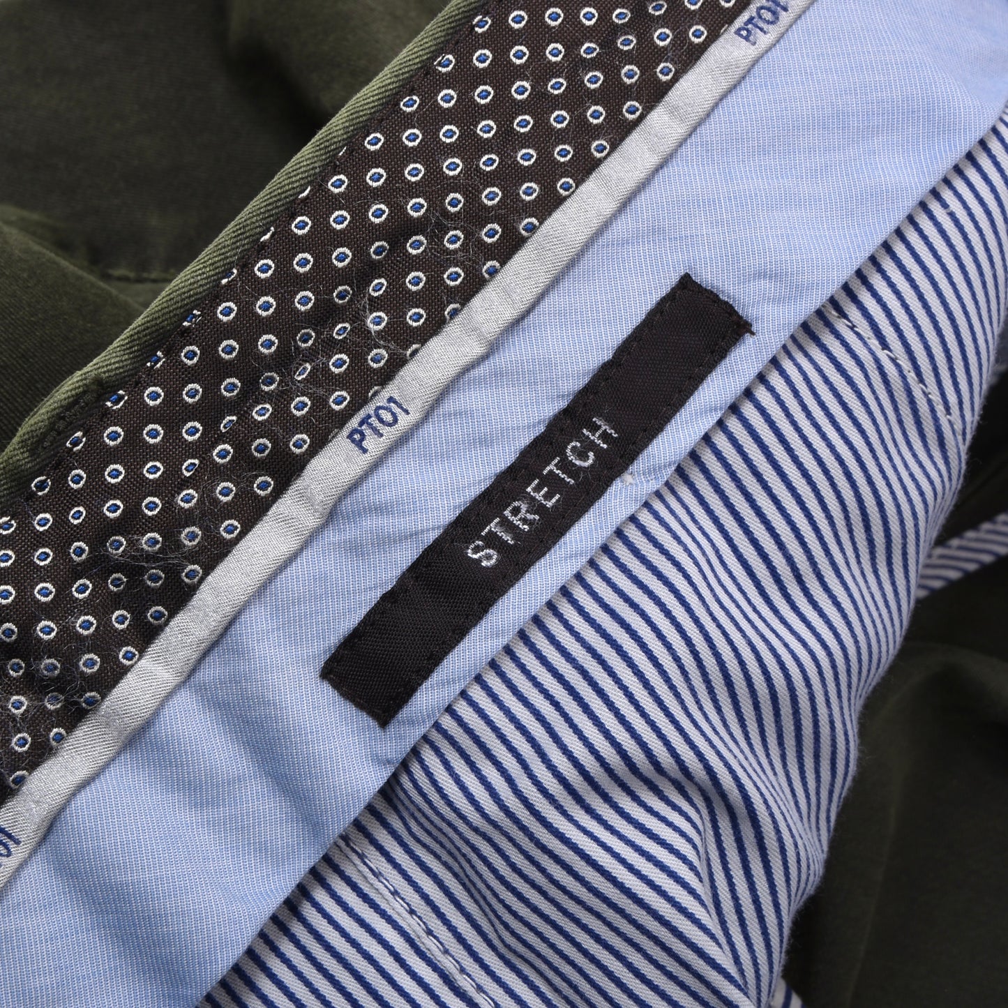 PT01 Cotton Pants Size 56 Slim Fit ca. 48.5cm - Green