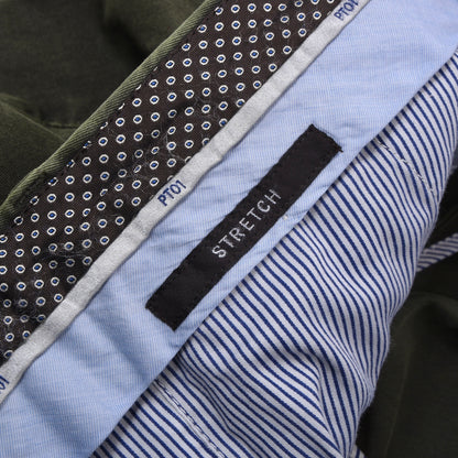 PT01 Cotton Pants Size 56 Slim Fit ca. 48.5cm - Green