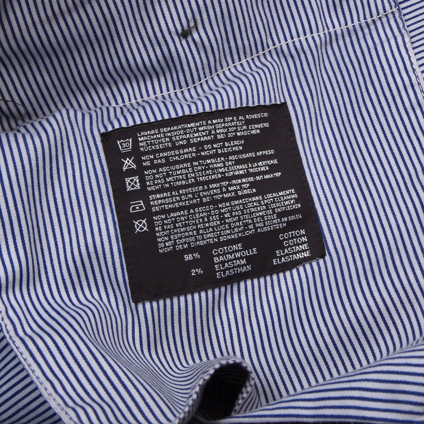 PT01 Cotton Pants Size 56 Slim Fit ca. 48.5cm - Green