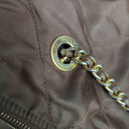 Vintage Prada Milano Quilted Nylon Purse ca. 31cm - Brown