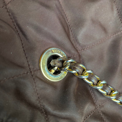 Vintage Prada Milano Quilted Nylon Purse ca. 31cm - Brown