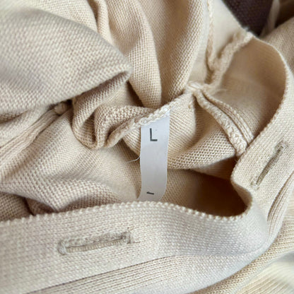 Quintessence Firenze Cotton Cardigan Sweater Chest ca. 46.5cm - Cream