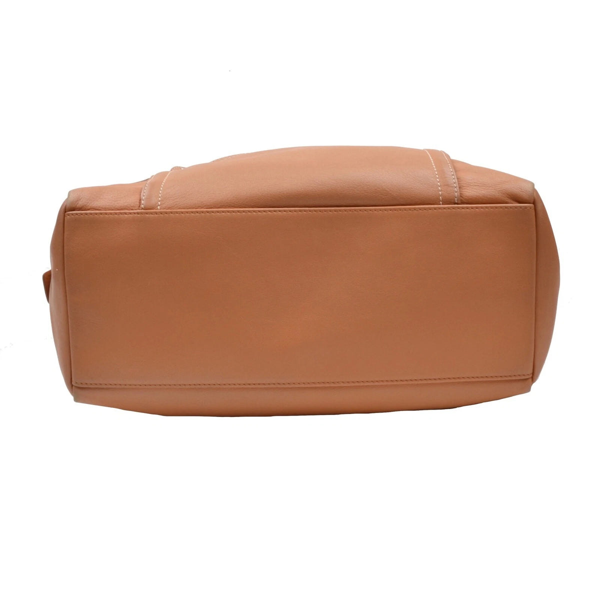 Longchamp Paris Leather Bag Made in France ca. 32cm - Tan
