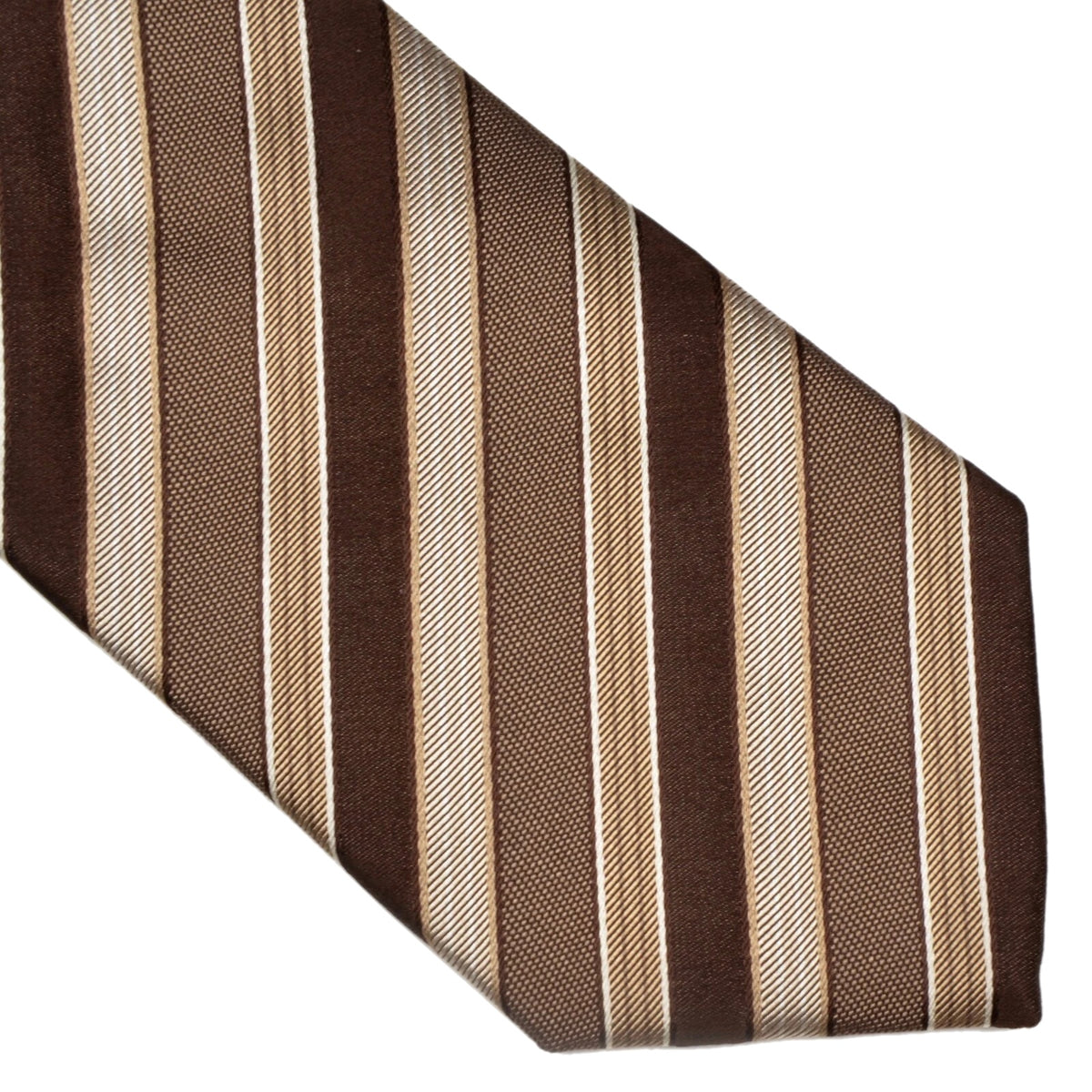 Hugo Boss Silk Tie - Brown Stripes