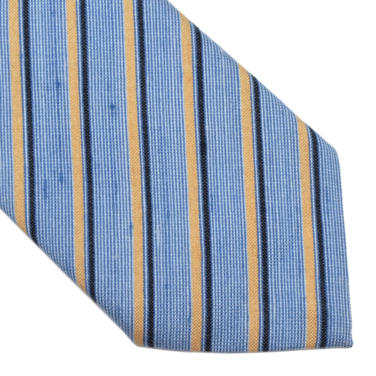 Vintage Pelo Wolle-Seide Krawatte – Blau Streifen