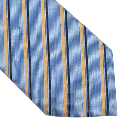 Vintage Pelo Wolle-Seide Krawatte – Blau Streifen