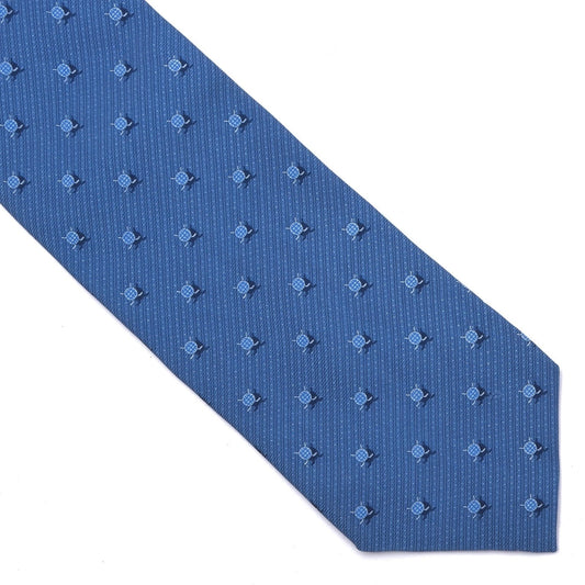 Ermenegildo Zegna for IIHF Hockey Silk Tie Made in Italy - Blue