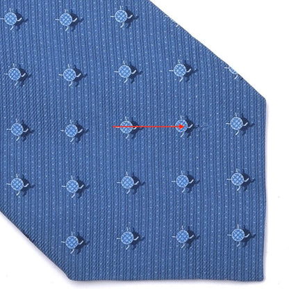 Ermenegildo Zegna for IIHF Hockey Silk Tie Made in Italy - Blue