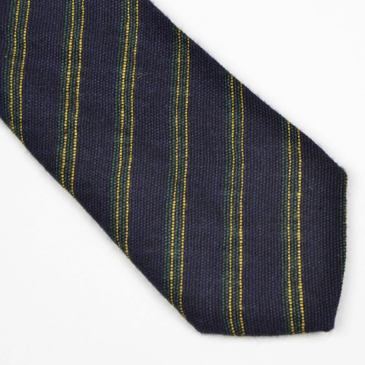 Pfau 100% Wool Vintage Tie - Navy Stripes