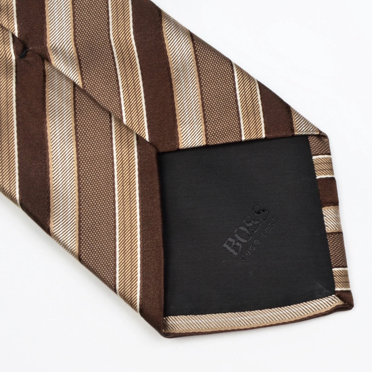 Hugo Boss Silk Tie - Brown Stripes