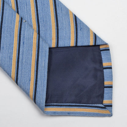 Vintage Pelo Wolle-Seide Krawatte – Blau Streifen