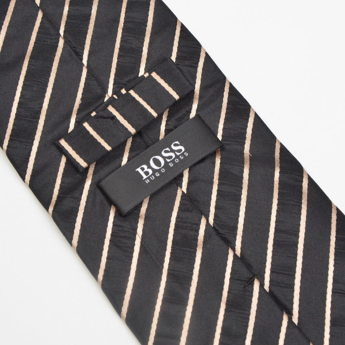 Hugo Boss Seide Krawatte – Schwarz Streifen