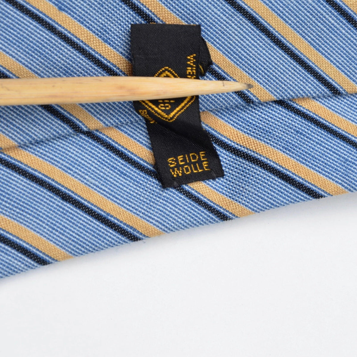 Vintage Pelo Wolle-Seide Krawatte – Blau Streifen