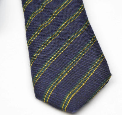 Pfau 100% Wool Vintage Tie - Navy Stripes