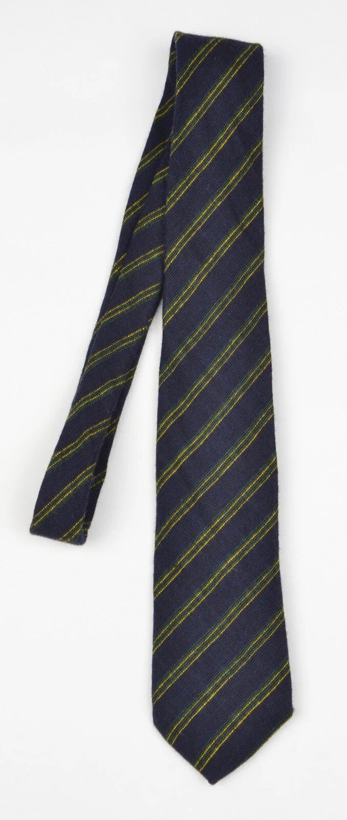 Pfau 100% Wool Vintage Tie - Navy Stripes