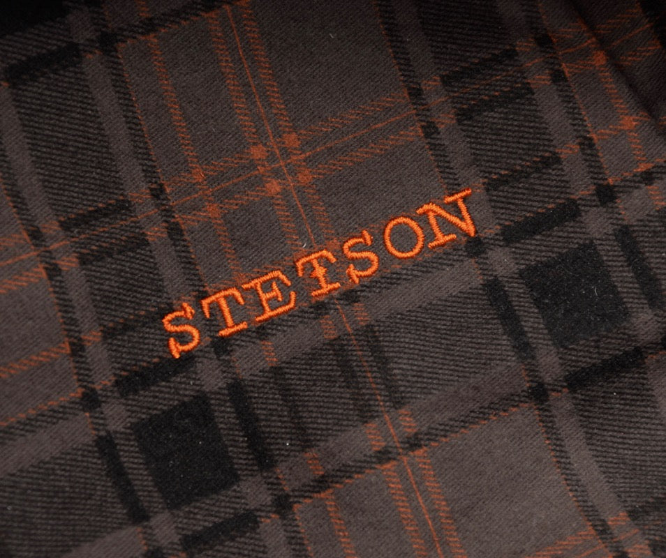 Stetson Hatteras Donegal Tweed Flatcap Hut Größe 55/S - Braun