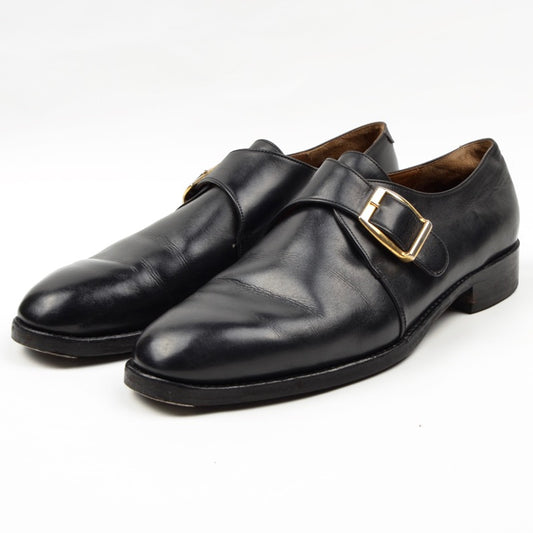 Barker Single Monk Shoes Size 8F - Black